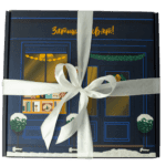 Подарунковий новорічний бокс "Затишних свят" з чаєм, варенням та святковими аксесуарами